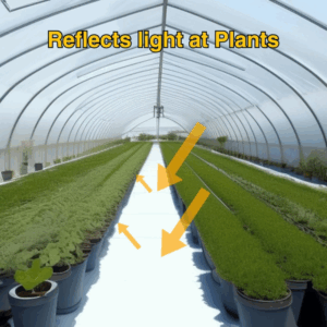 white ground cover weed barrier